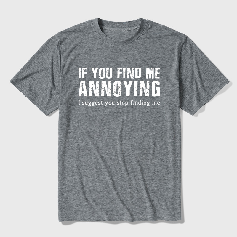 Stop Finding Me Ultra Soft Heather Tee