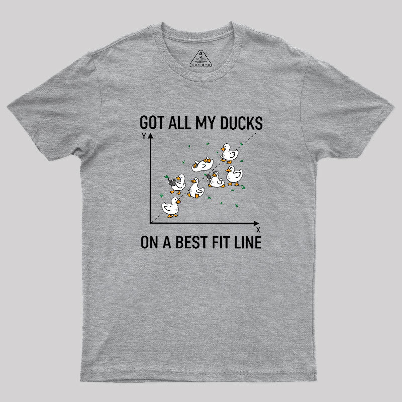 Ducks in a Row Geek T-Shirt