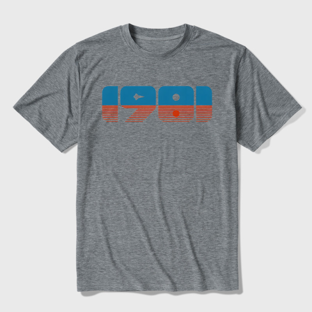80s Space Age Mission Ultra Soft Heather Tees