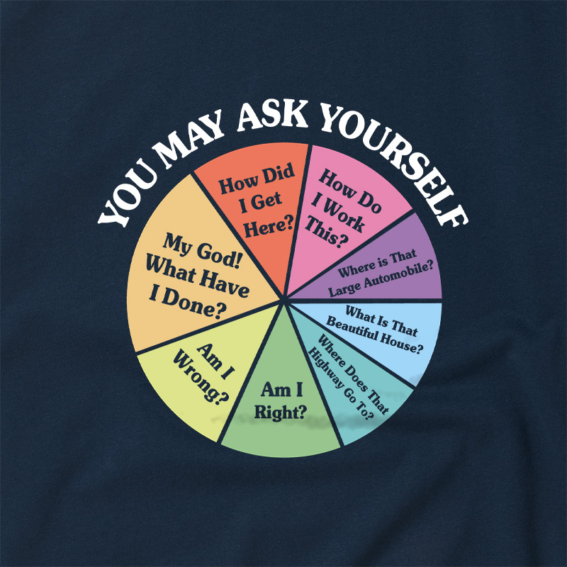 You May Ask Yourself Geek Retro Raglan T-Shirt