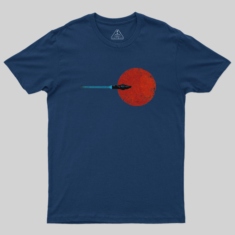 Flight Over Mars Geek T-Shirt