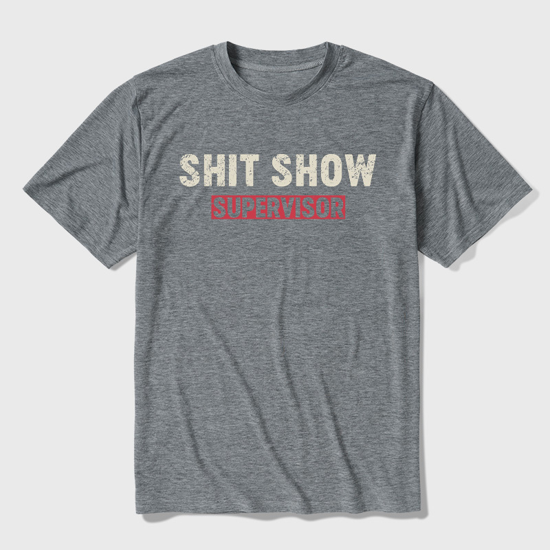 Shit Show Supervisor Ultra Soft Heather Tee
