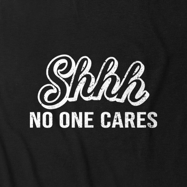 Shhh No One Care Ultra Soft Heather Tank