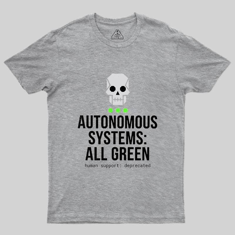 Autonomous Systems All Green Geek T-Shirt