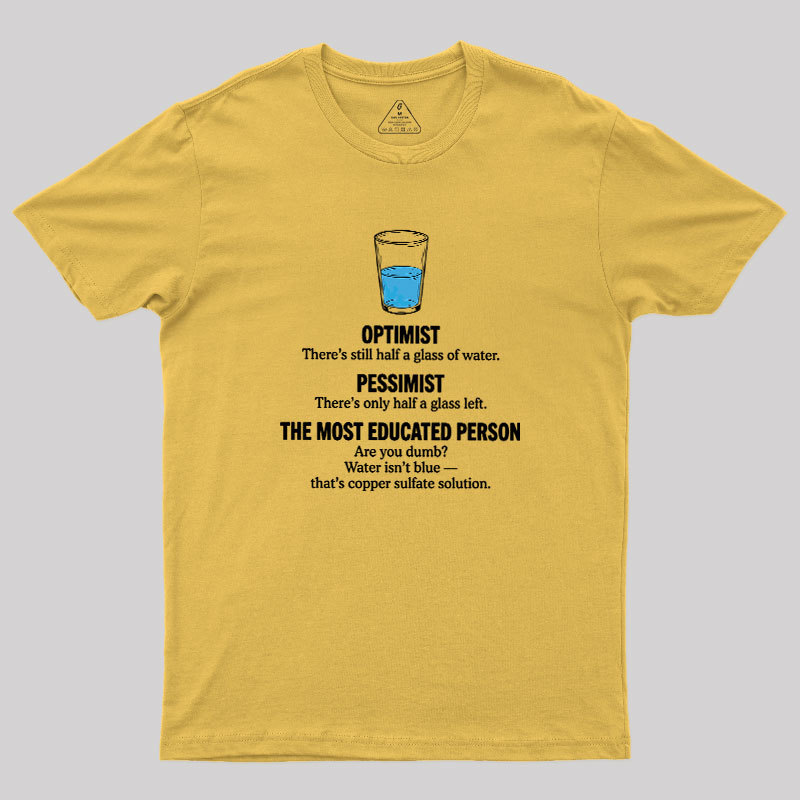 Half-Full Logic Geek T-Shirt