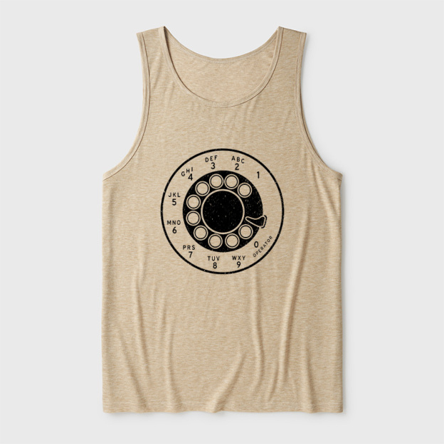 Rotary Dial Vintage Ultra Soft Heather Tank