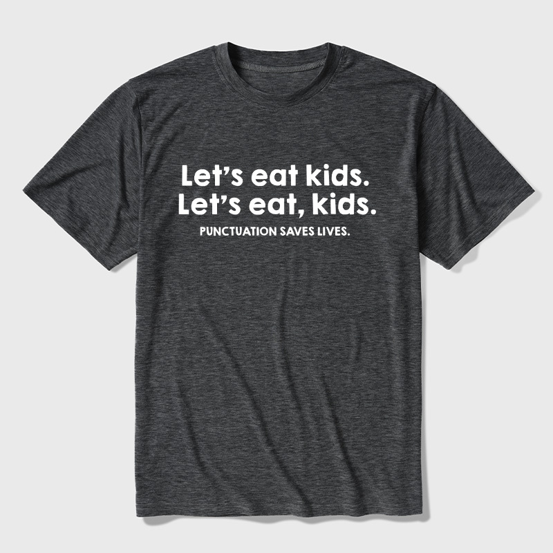 Punctuation Saves Lives Ultra Soft Heather Tees