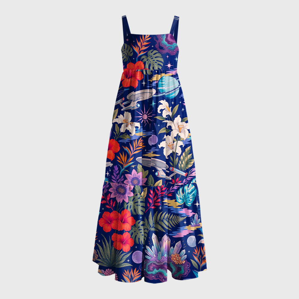 Geeksoutfit Geek Tiered Cami Maxi Dress for Sale