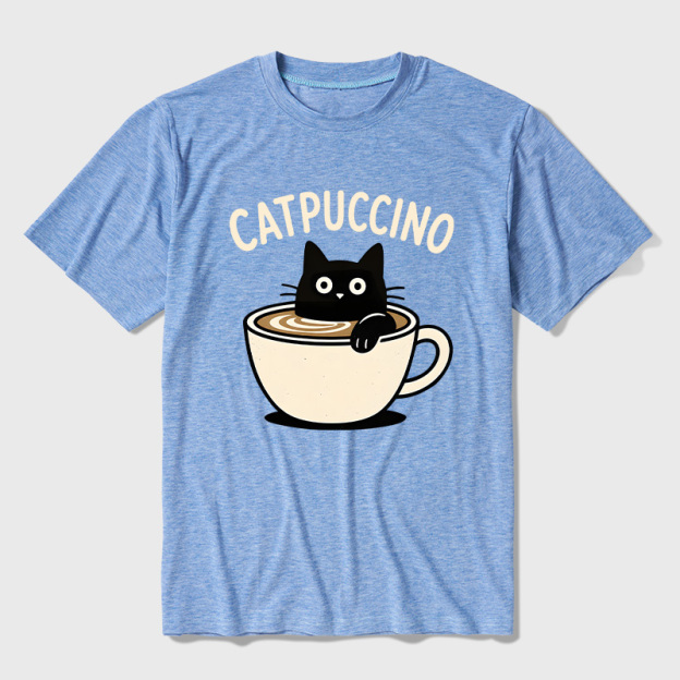 Catpuccino Ultra Soft Heather Tee
