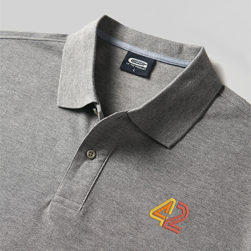 42 Geek Embroidered Polo Shirts