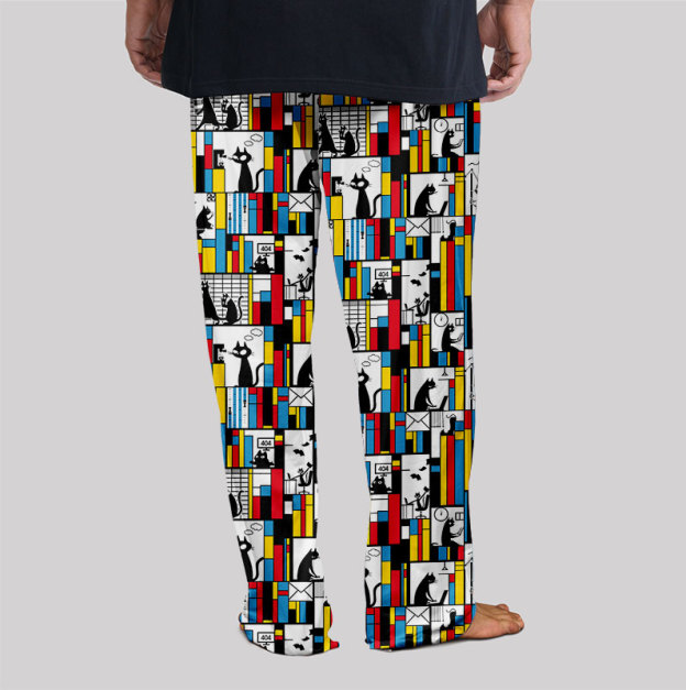 Office Cat Geek Loungewear Pants