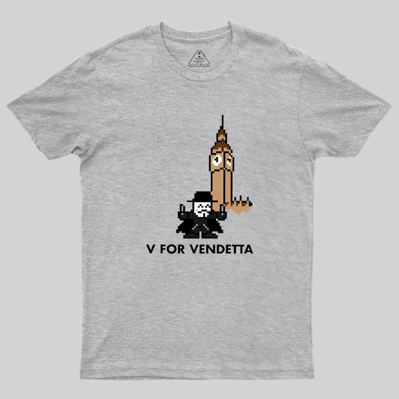 8-Bit V Geek T-Shirt