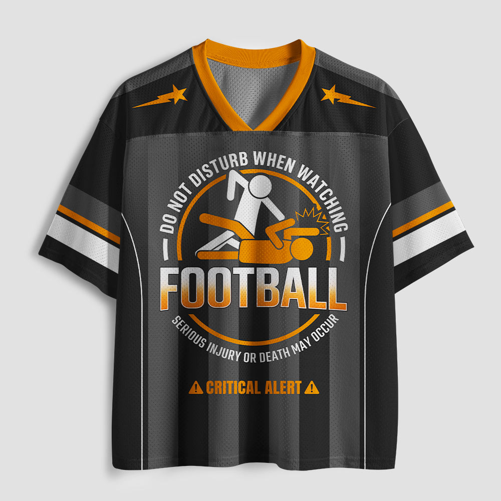 Do Not Disturb Football Geek Mesh Jersey