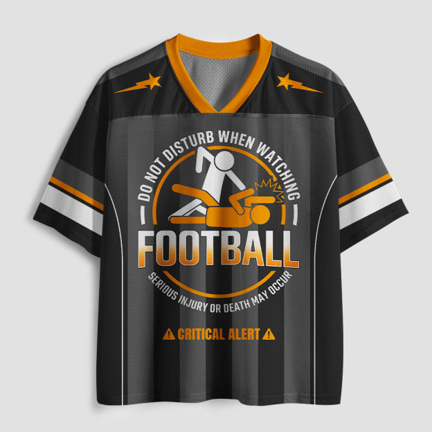 Do Not Disturb Football Geek Mesh Jersey