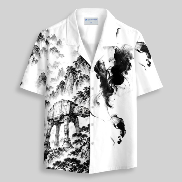 Ink Mountain Walker Series Button Up Pocket Shirt
