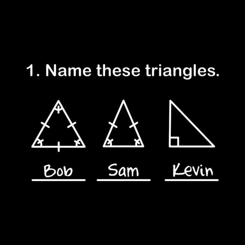 Name These Triangles Geek T-Shirt