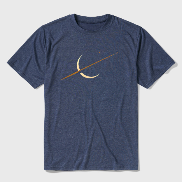 Minimal Cosmic Rocket Ultra Soft Heather Tees