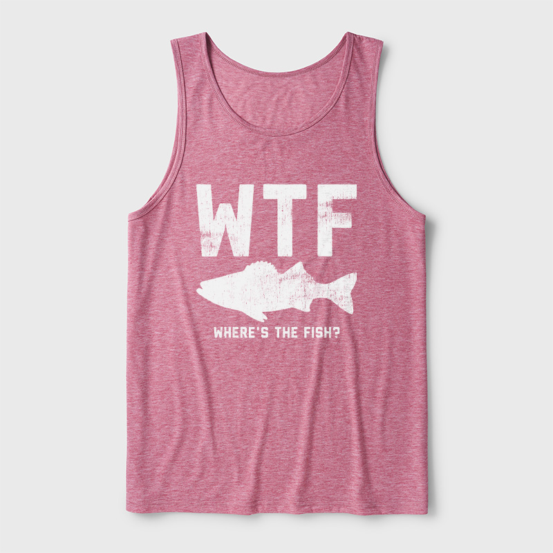 WTF Fish Ultra Soft Heather Tank