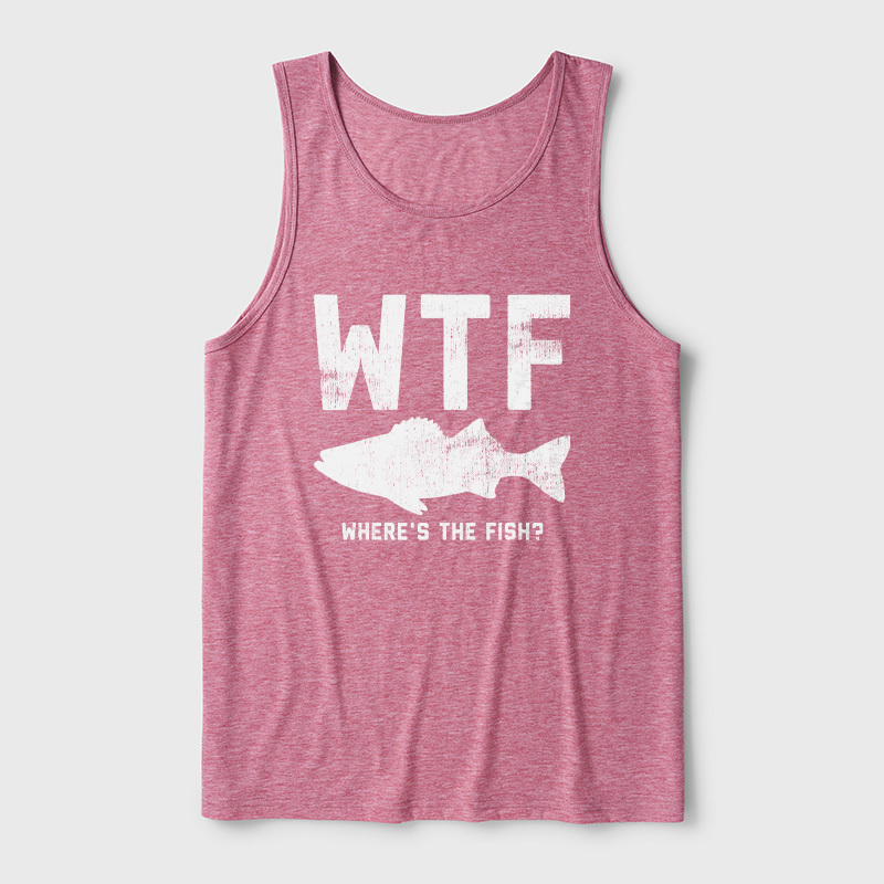 WTF Fish Ultra Soft Heather Tank