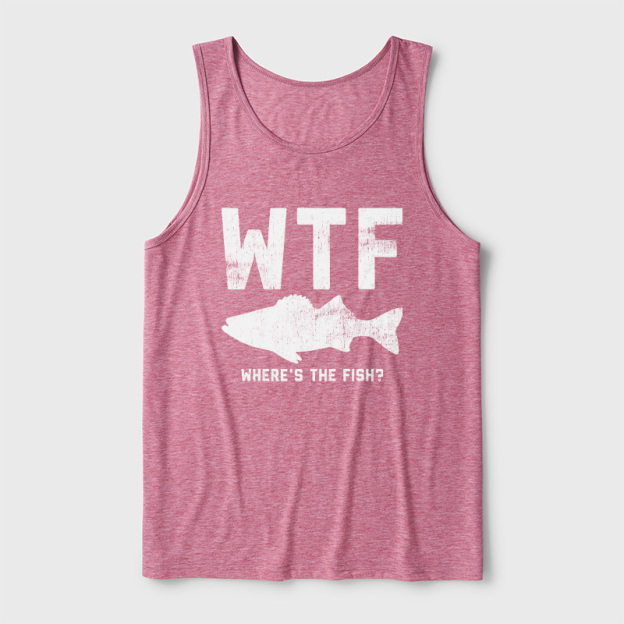 WTF Fish Ultra Soft Heather Tank