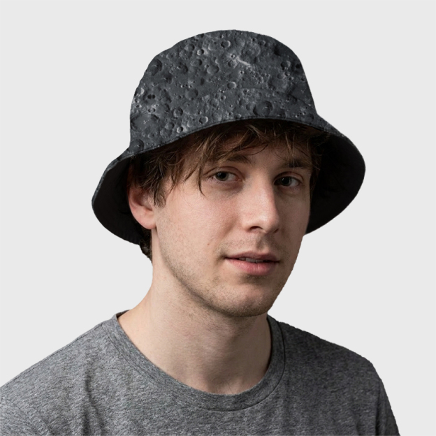 Lunar Surface Geek Bucket Hat