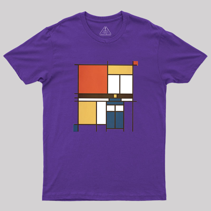 Mondrian Who Geek T-Shirt