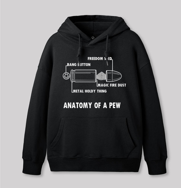 ANATOMY OF A PEW Geek Hoodie