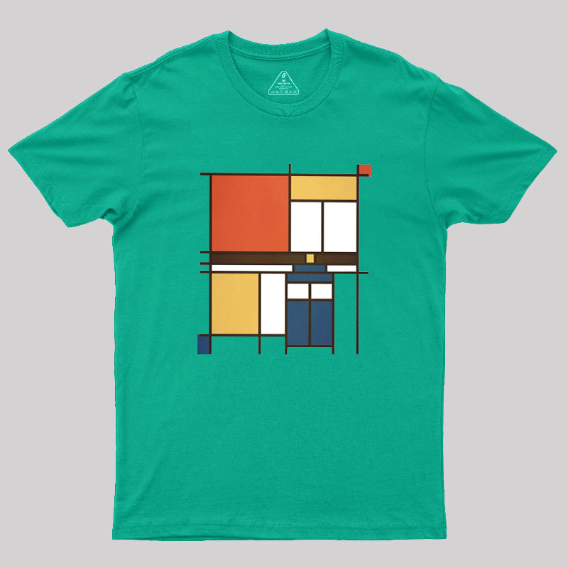 Mondrian Who Geek T-Shirt