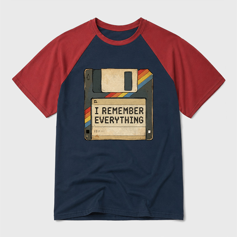 I Remember Everything Geek Retro Raglan T-Shirt