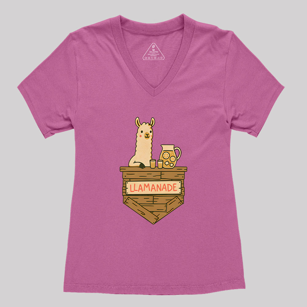 Llamanade Geek Women's V-Neck T-shirt