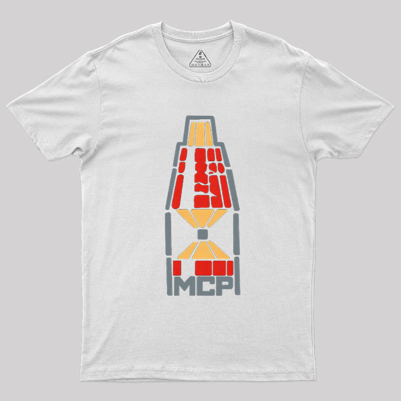 Block Space Rocket Coding Geek T-Shirt