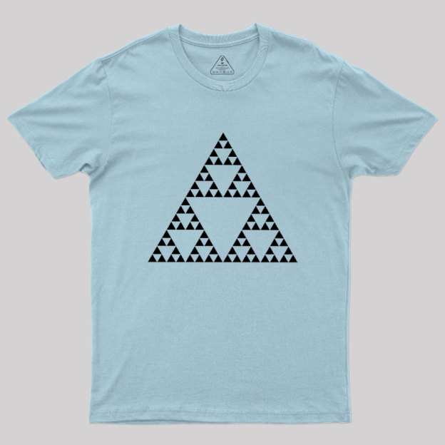 Sierpinski Triangle Fractal Geek T-Shirt