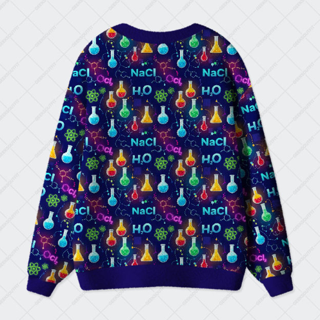 Chemistry Night Delight Geek Ugly Cardigan Sweaters 