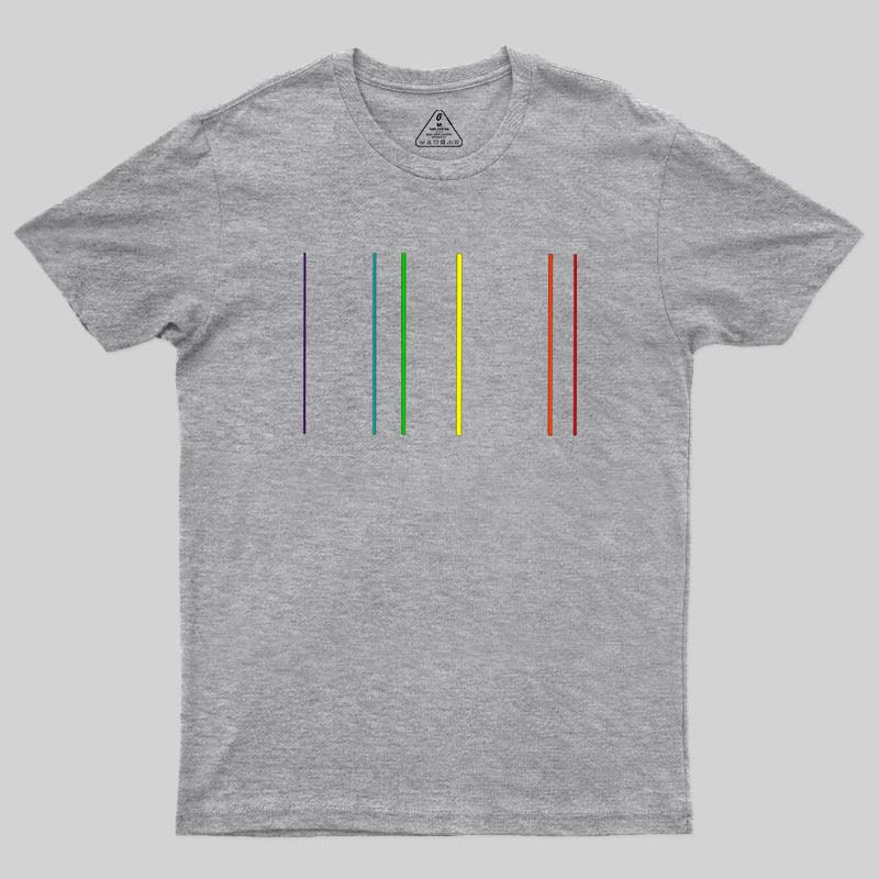 Helium Emission Spectrum Geek T-Shirt