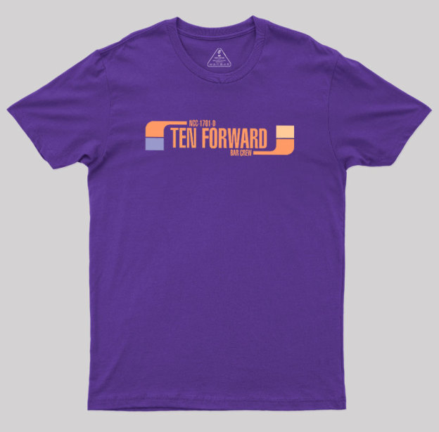 Ten Forward Bar Crew NCC 1701-D Geek T-Shirt