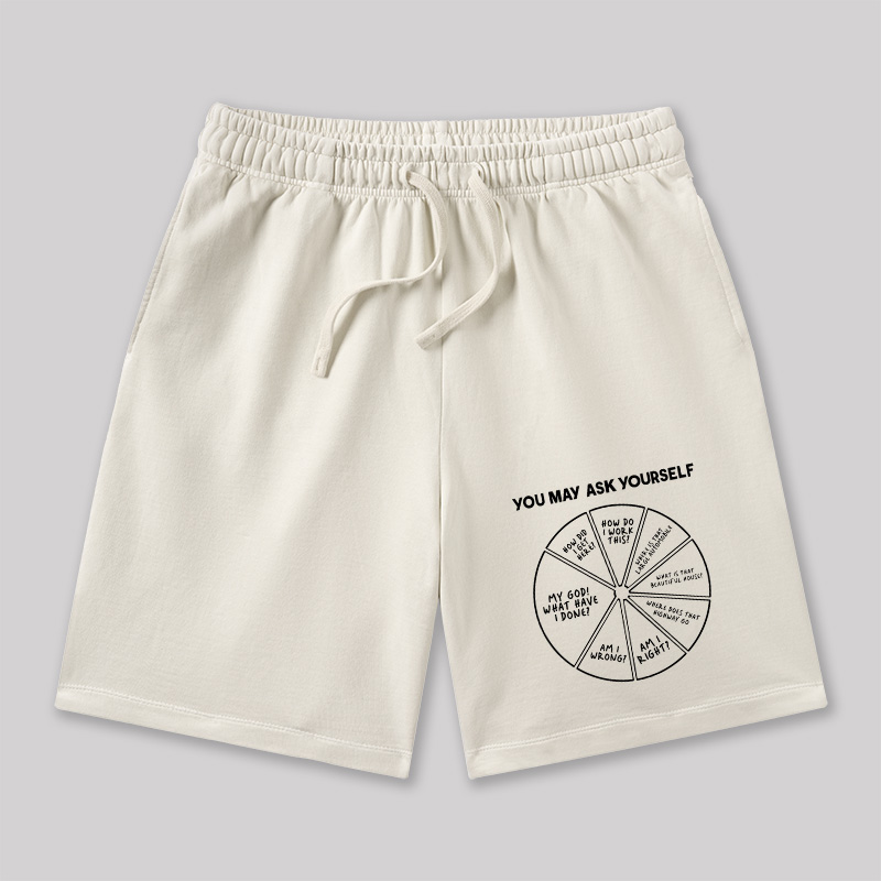 You May Ask Yourself Geeky Washed Shorts