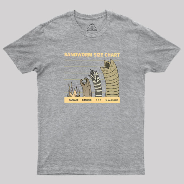 Sandworm Size Chart Geek T-Shirt