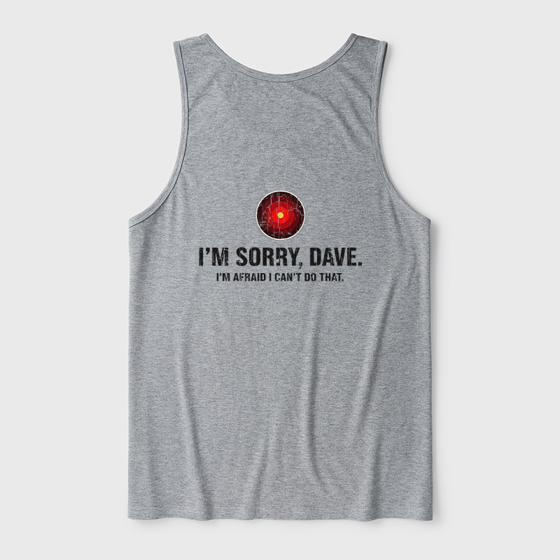 HAL Sorry Dave Quote Ultra Soft Heather Tank
