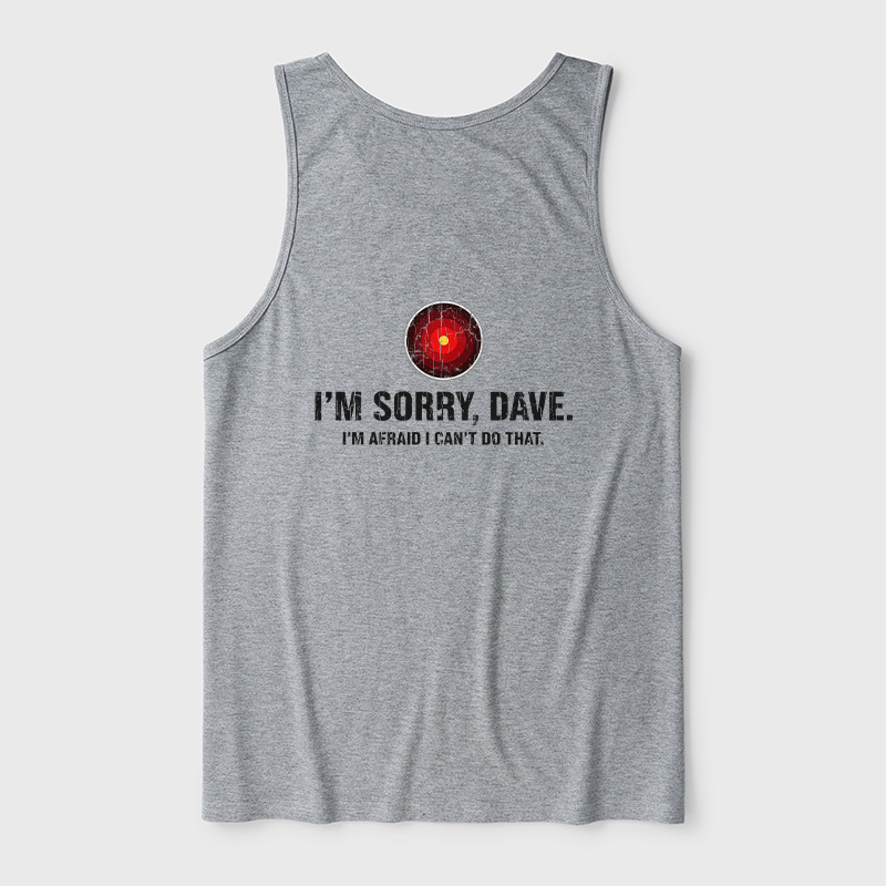 HAL Sorry Dave Quote Ultra Soft Heather Tank