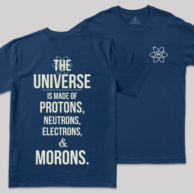 Atomic Humor Front and Back Printed Geek T-Shirt