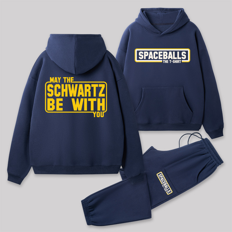 The Funny Force Front and Back Printed Geek Fleece Hoodie Set