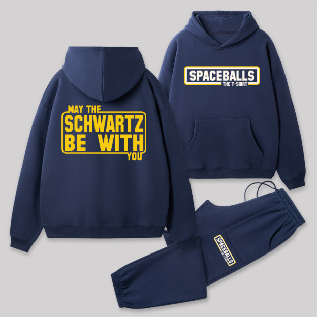 The Funny Force Front and Back Printed Geek Fleece Hoodie Set