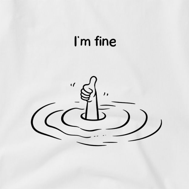 I‘m Fine Geek Retro Raglan T-Shirt