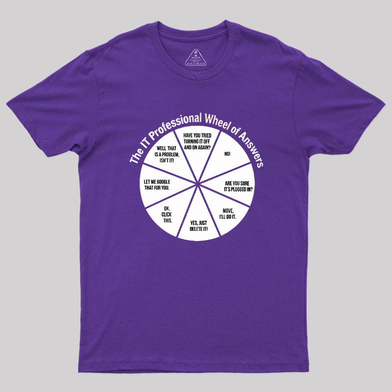 The IT Answer Wheel Geek T-Shirt