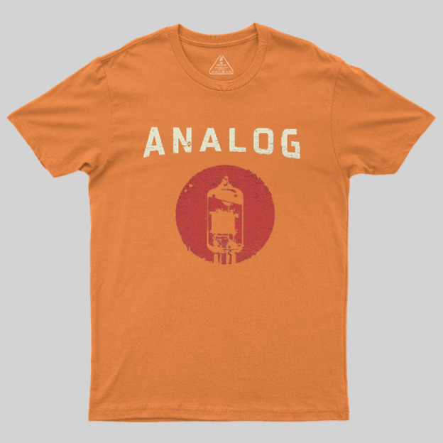 Vacuum Tube Analog Distressed Geek T-Shirt