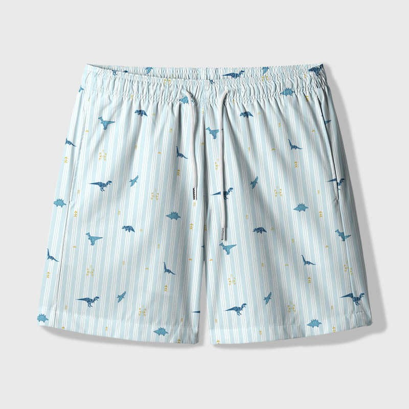 Origami Dinosaurs Geek Hawaiian Swim Trunks