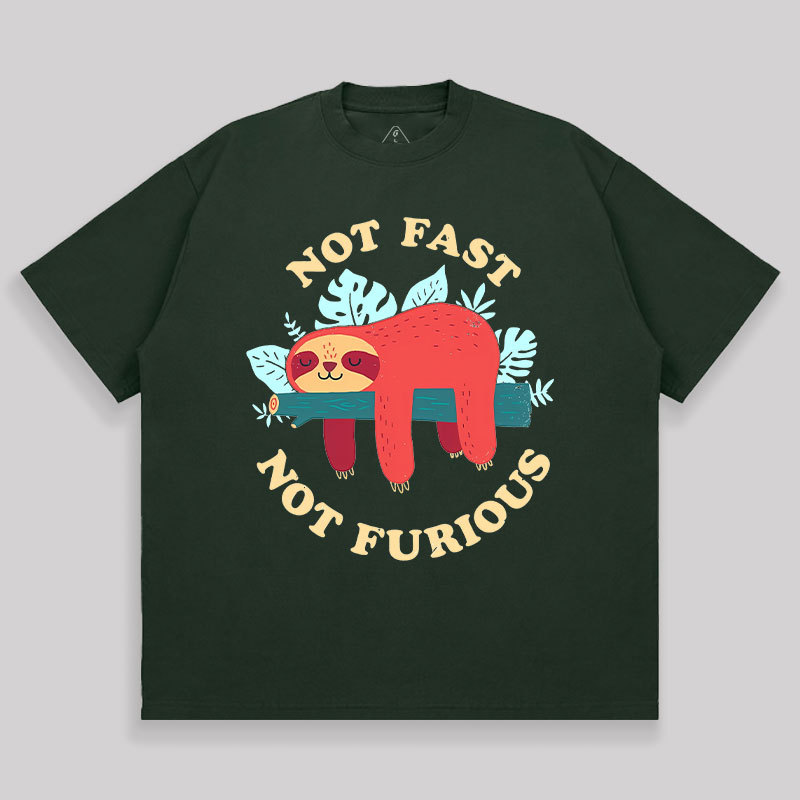 Not Fast, Not Furious Unisex Oversized T-shirt