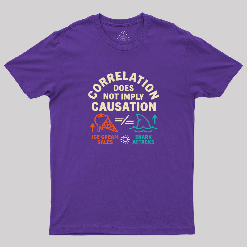 Correlation Does Not Imply Causation Geek T-Shirt