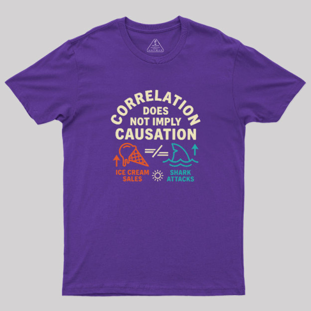 Correlation Does Not Imply Causation Geek T-Shirt