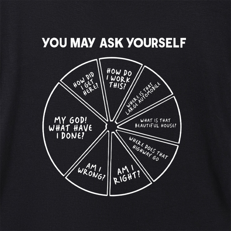 You May Ask Yourself Geek Dolman Sleeve V-Neck Shirt